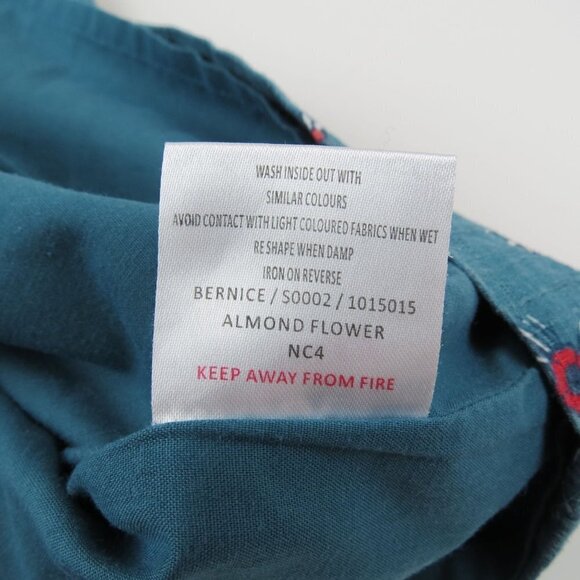 NESS Scotland Women's Teal Red Floral Bernice Pleat Skirt US14 - Picture 8 of 8